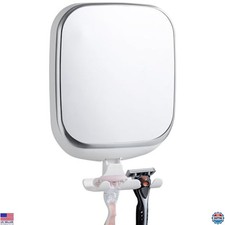 Fogless Shower Mirror for Shaving, Wall Mounted, No Drilling, Waterproof,