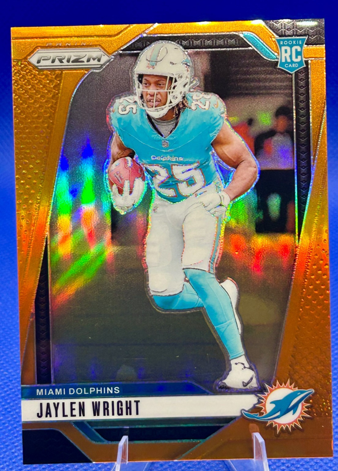 2024 Panini Prizm Football - Jaylen Wright #348 "Orange Prizm" (174/249)