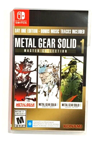 Metal Gear Solid Master Collection Vol. 1 Nintendo Switch AUTHENTIC Case Only