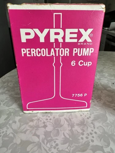 Vintage Pyrex Glass Coffee Pot Pump 6 Cup