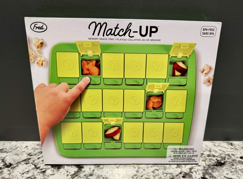 ~GENUINE FRED~ Match Up Memory Snack Tray for Kids Interactive Game ~NEW~