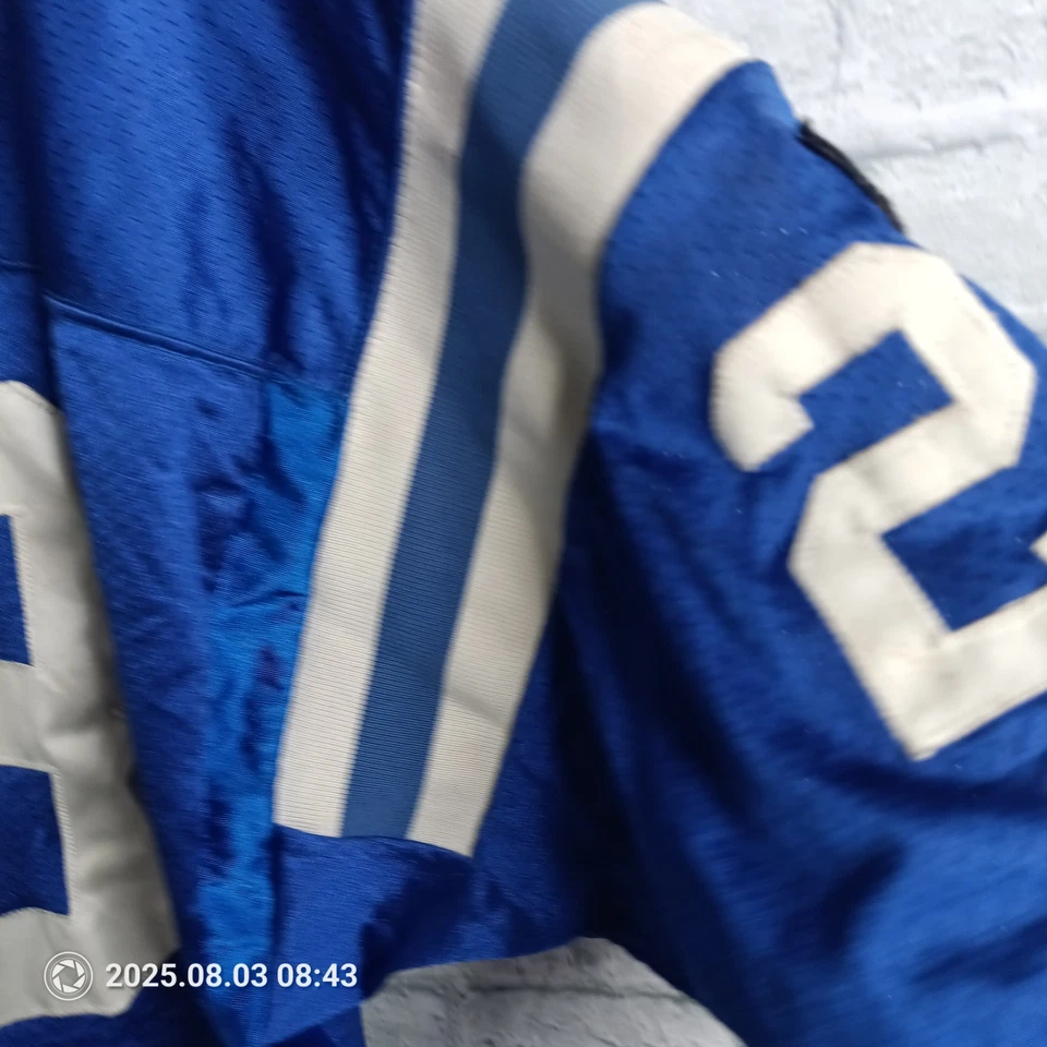 Camiseta Marshall Faulk Indianapolis Colts Wilson Pro Line Auténtica NFL Hombres 48 Foto 3 de 4