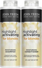 Image of John Frieda Sheer Blonde Highlight Activating Moisturising Shampoo and Moisturis