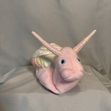 Ty Beanie Babies Swirly the Snail MWMT Spring Colorful Plush Toy