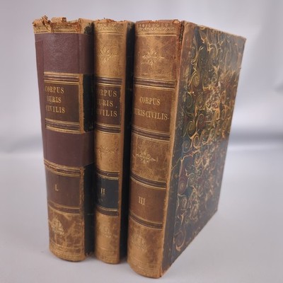 Corpus Iuris Civilis 1+2+3 Bände 1895 Justinian Römisches Recht Mommsen Krüger