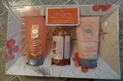 Vintage Coty The Healing Garden Tangerine Therapy Body Set Lotion Mist Cleanser