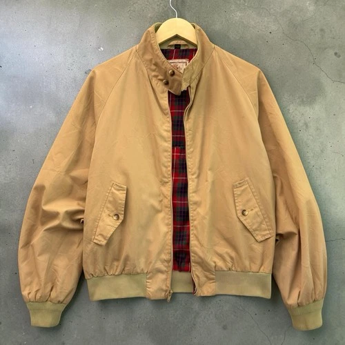 Vintage Baracuta by Van Heusen Harrington G9 Jacket Tan Plaid Lined Mens 42R - product listing photo