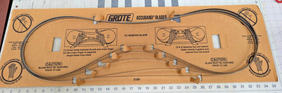 (5) Pak Meat & Bone Knife Edge Bandsaw Blade 72'' (6') x 1/2'' x .020'' 1071892 GRO
