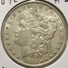 1892 P Morgan Silver Dollar Choice AU Better Date Philadelphia