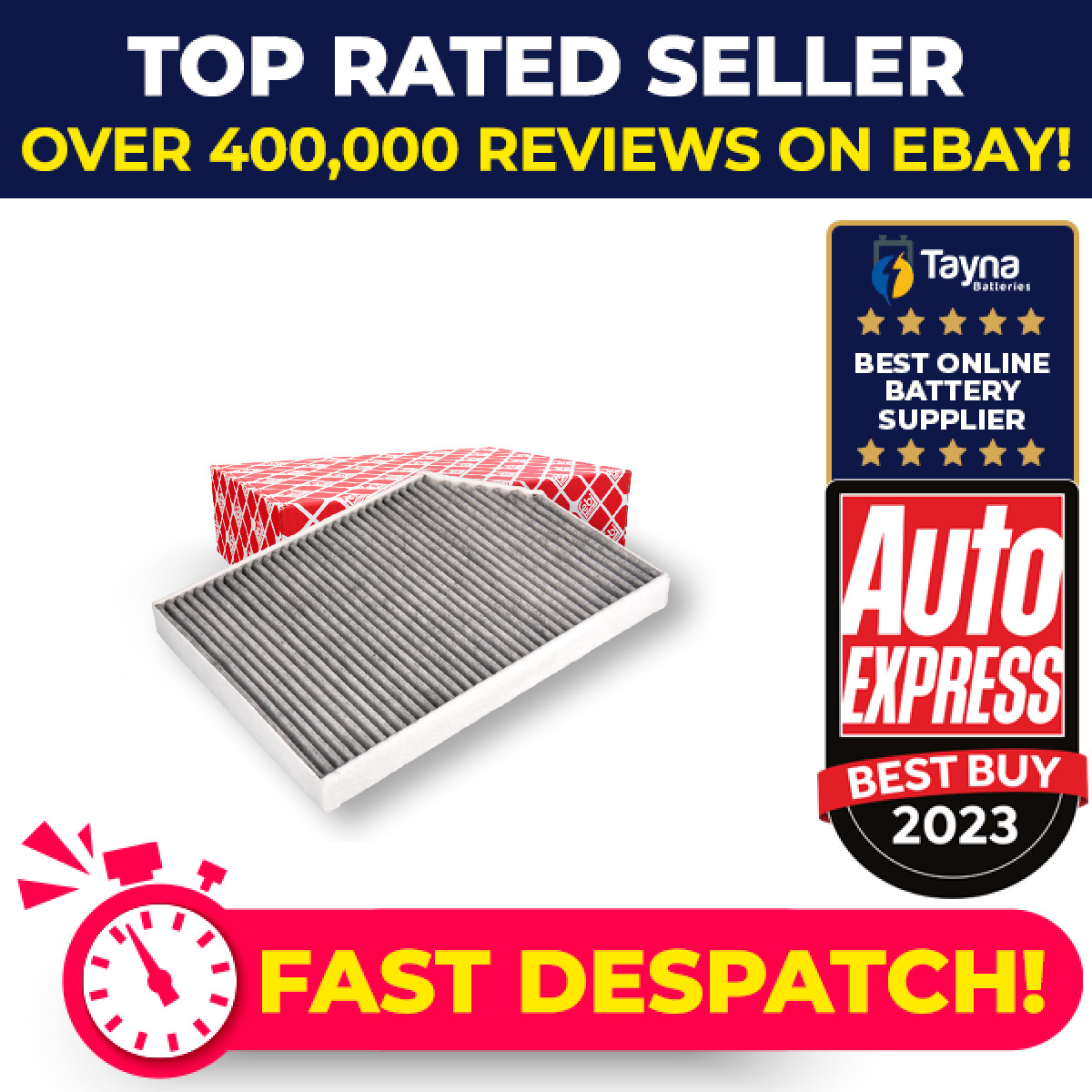 Pollen / Cabin Filter fits BENTLEY CONTINENTAL 3S, 3S3 6.0 2017 on DDBD Febi New