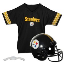 Conjunto de camiseta de casco de fútbol americano de los Pittsburgh Steelers