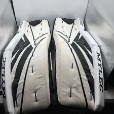 MYLEC MK3 Pro Hockey Goalie Pads, MK3GP30 White/Black, 30” Nice Clean Pair!