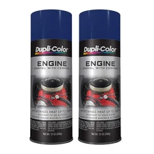 Duplicolor DE1606 Engine Enamel Paint, Ford Dark Blue, 12 Oz Can 2-Pack