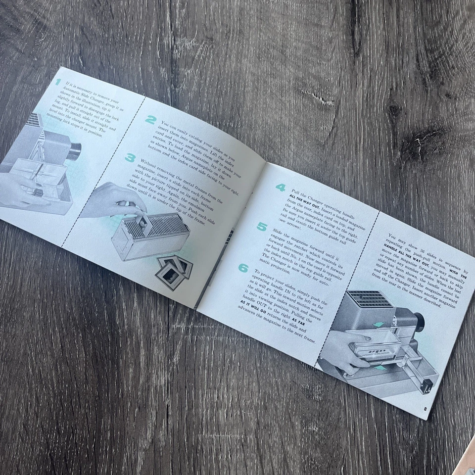 Vintage Argus Camera Projector Manuals Lot of 2 C4 C44 1950s Photography Collect - Image 4 of 4