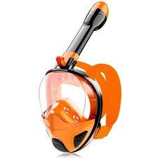 Full Face Snorkel Mask for Adults Teen, Snorkeling Gear with Detachable Camer...
