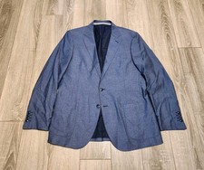 Boggi Milano Mens Blue Sport Jacket Blazer Italy Size 42R Weightless Beauty