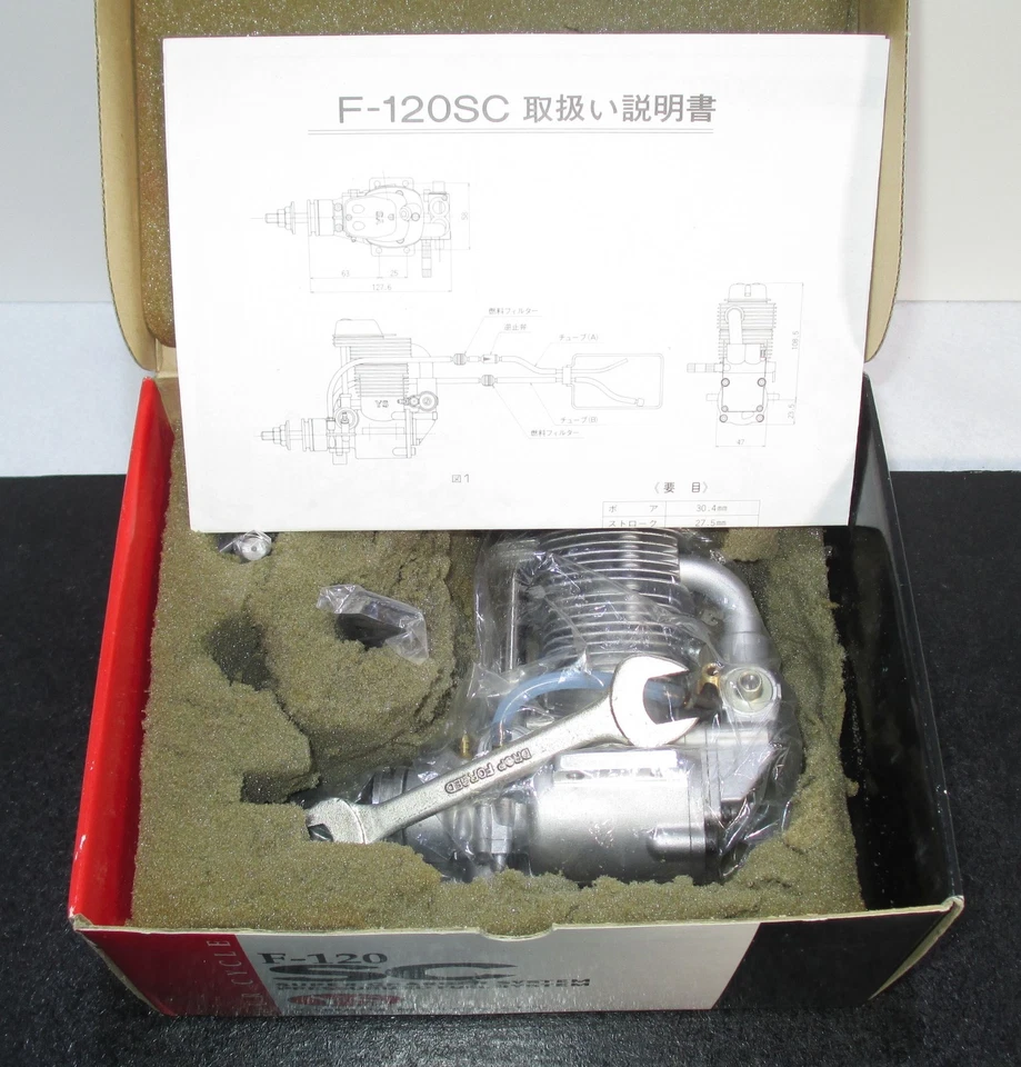 YS F-120SC 19.96cc Supercharged 4 Cycle Glow Engine R/C for Airplane New f/s - Image 2 of 4