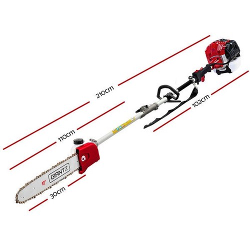 65Cc Pole Chainsaw 12In Chain Saw Petrol 4.3M Long Reach - Picture 3 of 8