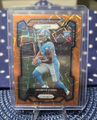 2023 Panini Prizm - Rookies Jahmyr Gibbs #331 Orange Lazer Prizm (RC) - 第 1/2 張圖片
