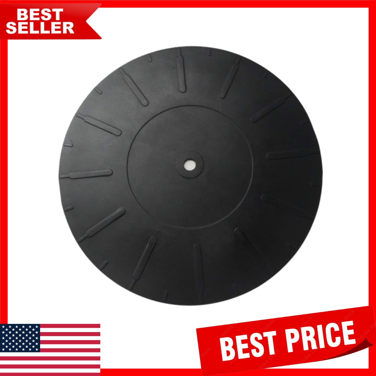 7-Inch Rubber Silicone Turntable Slipmat Pad for Ideal Vinyl Playback