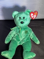 2002 TY 10 Years Dublin The Green Bear With Tag Beanie Baby