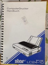 Computer Drucker Handbuch / star LC24-10 multi font - Deutsch #01 26