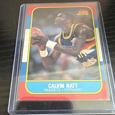 Fleer 1986-87 Calvin Natt Denver Nuggets Base Set #79 Basketball Card
