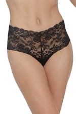 Coquette - 225 - Highwaisted Thong - BLACK