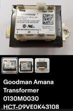 Goodman Amana Class 2 Transformer 208/240V to 24V 40VA MPN 0130M00330