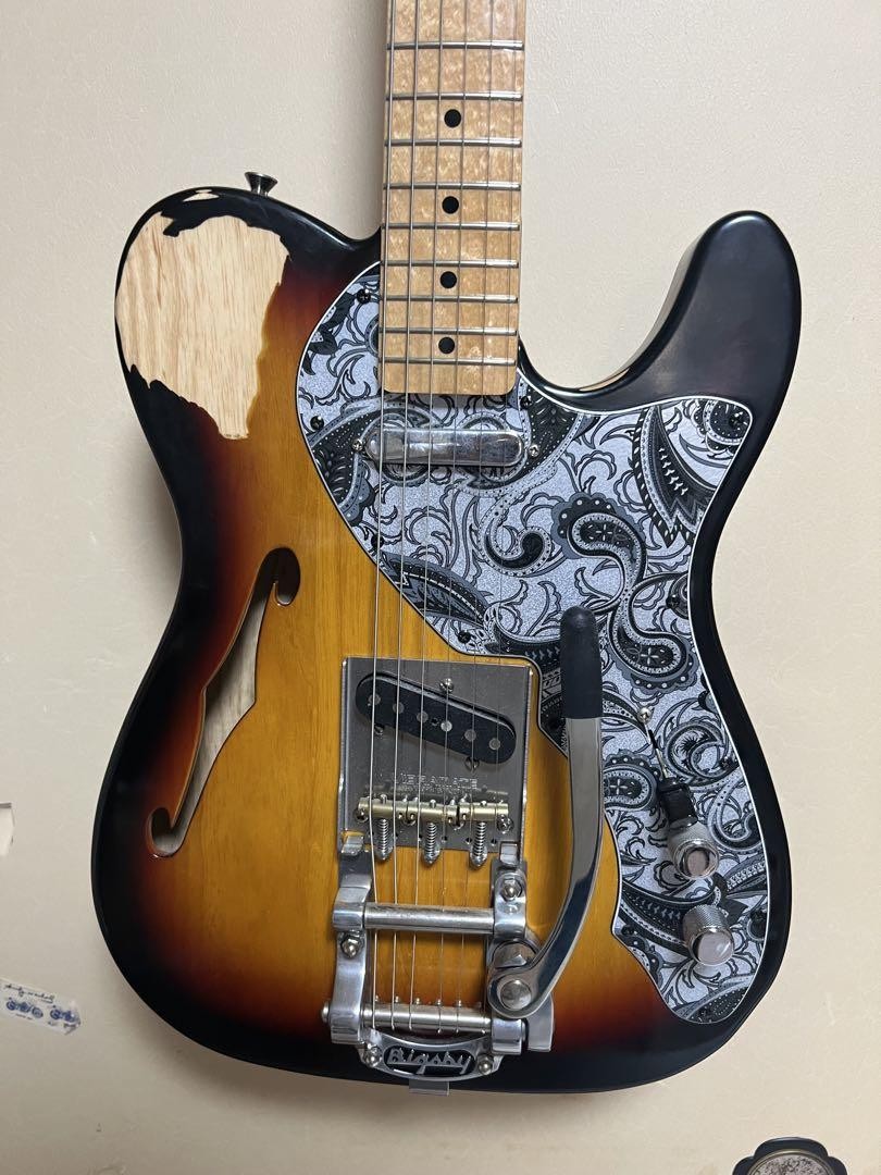 ギター Fender Telecaster Thinline bigsby b5 Fender Made in Japan Heritage Telecaster Thinline bigsby b5