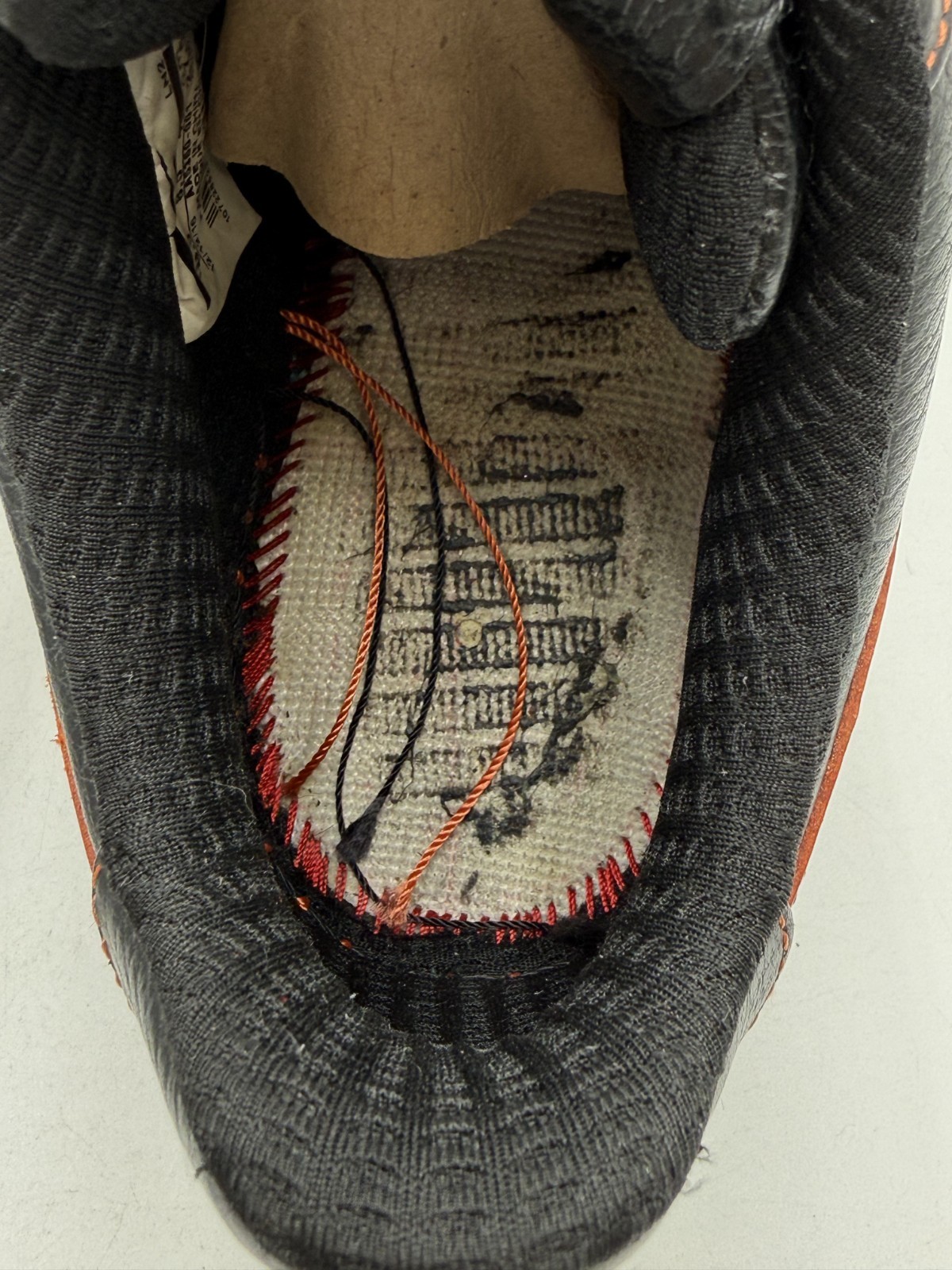 Vlone NikeLab Air Force 1 Vlone Authentic Black Orange Size 9.5 Rare ASAP OG image 9