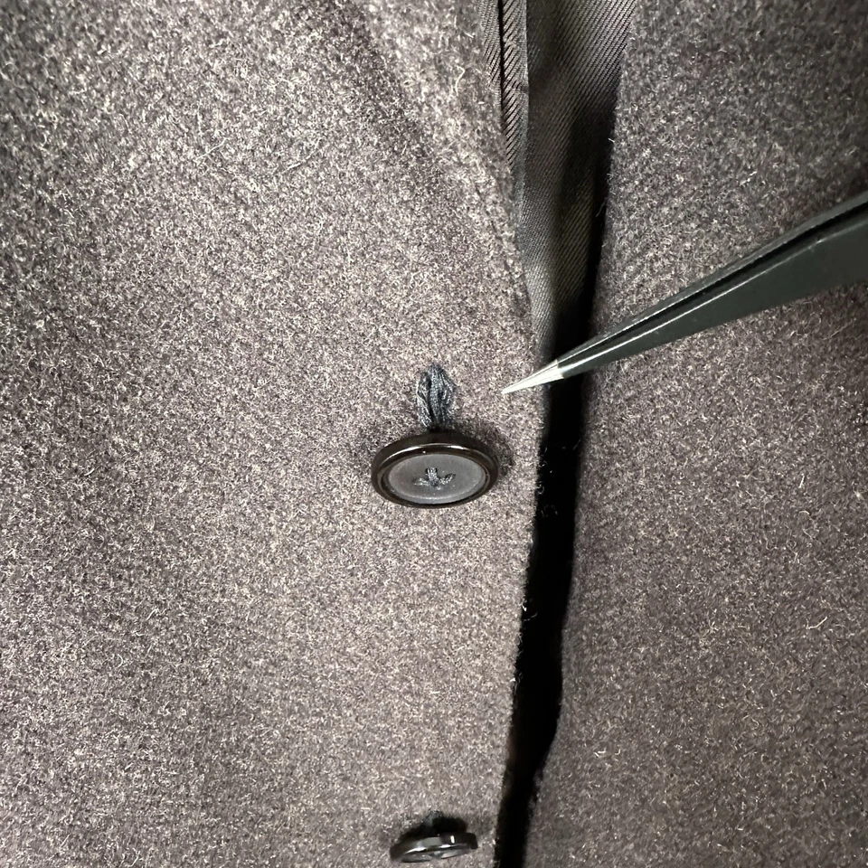 Abrigo Largo Clásico Hart Schaffner Marx Lana Marrón 40R Tres Botones Foto 2 de 4