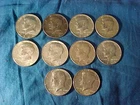 10-US Coins KENNEDY HALF DOLLARS 1966-68