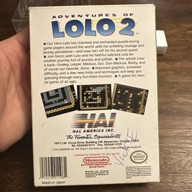 Adventures Of Lolo 2 CIB (Nintendo NES, 1990) Complete CIB - Tested - Authentic