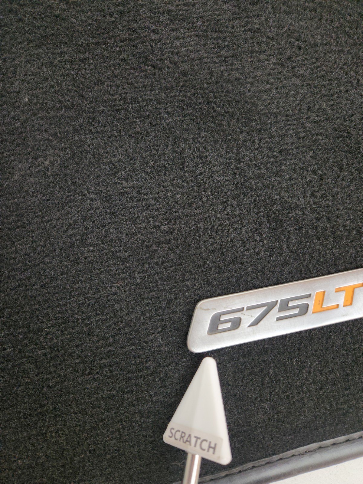 2015-2017 MCLAREN 675LT FRONT LEFT & RIGHT SIDE FLOOR CARPET MAT PAIR 11N3775RP 