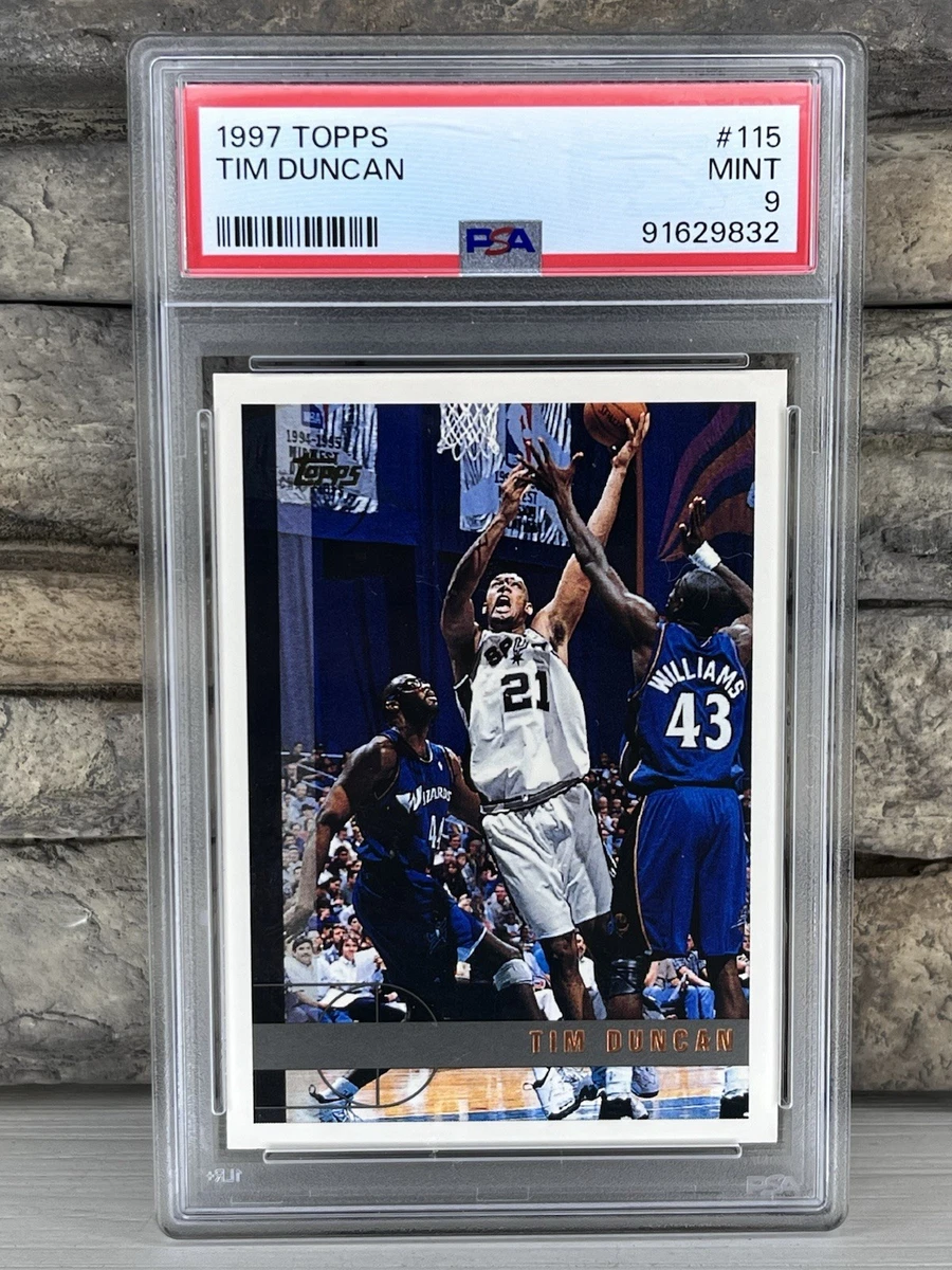 Topps Tim Duncan Basketball Rookie Sports Trading Cards