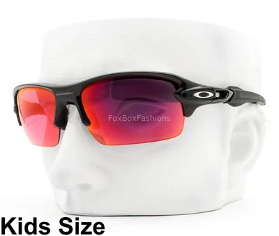 Oakley Youth Fit Sunglasses Flak XS OJ9005-1259 Shiny Black Prizm Field Kid Size - Image 1 of 4