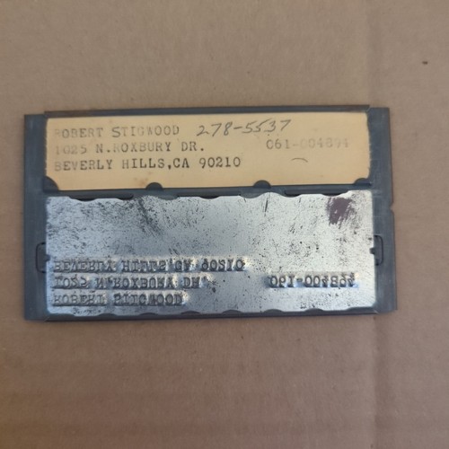Robert Stringwood Name Tag - Picture 1 of 2