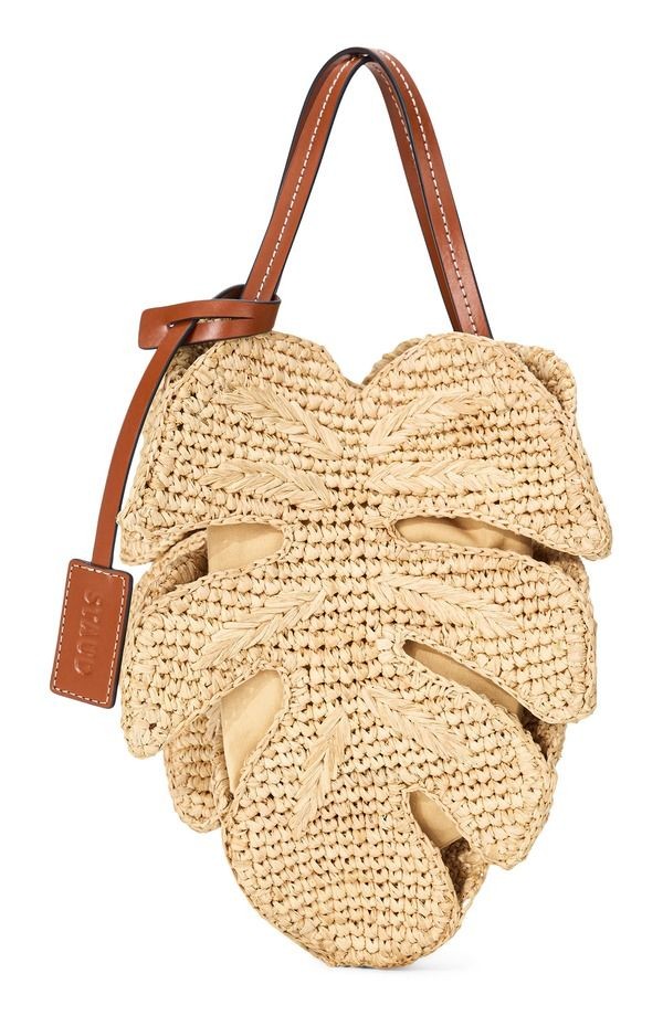 Staud Ladies Bag Palm Raffia Handbag Natural Tan Rare Luxury Designer Model Limi