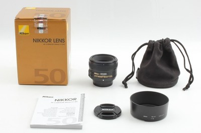 [Almost Unused w/ Box, Case] Nikon AF-S NIKKOR 50mm f/1.8G Prime Lens From JAPAN