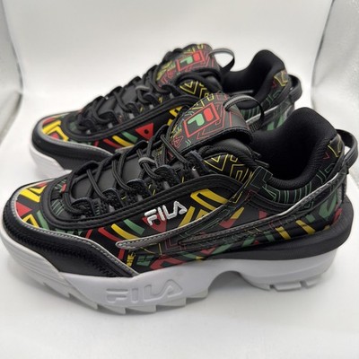 Fila Disruptor 2 Exp Womens Size 7.5 Blk/Jybn/Lemo Athletic Running Shoes. New