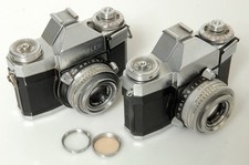   2X ZEISS CONTAFLEX IV 864/24. W/ 50MM TESSAR.. FOR PARTS OR REPAIR.