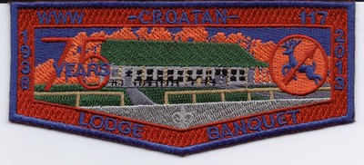 OA (BSA) Croatan Lodge #117 - 2013 - 75th Anniversary - Lodge Banquet Flap