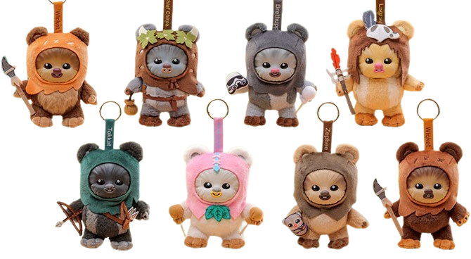Hot Toys Cosbi Wicket Plush Doll Keychain Star Wars Celebration