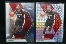 🔥 2019-20 JOHN WALL  #122 Panini Mosaic SILVER MOSAIC Prizm + Base - WIZARDS 🔥