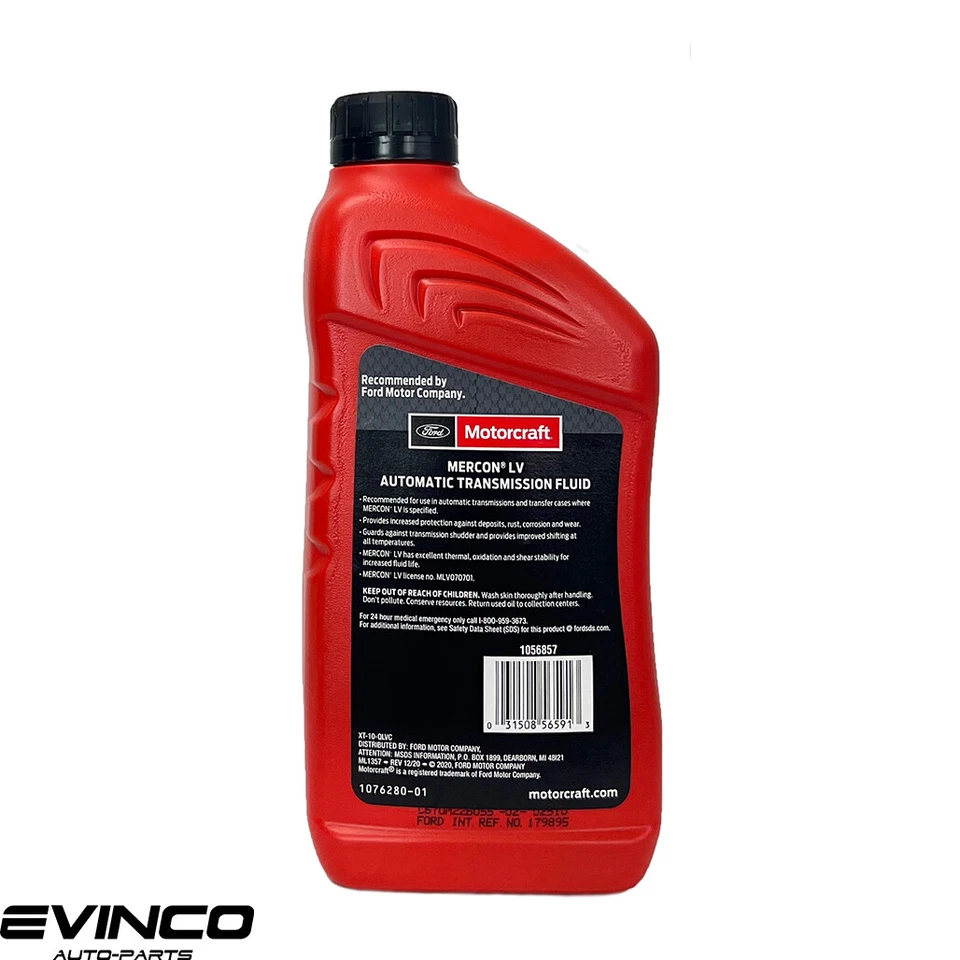 Motorcraft Mercon LV Automatic Transmission Fluid 12 Quarts Pack Ford Original - Imagem 3 de 3