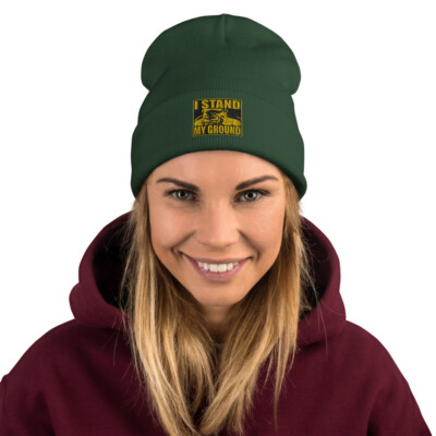 Stand Your Ground with ''I Stand My Ground'' - Embroidered Beanie