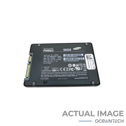 Samsung PM863 MZ-7LM960Z 960GB 2.5" SATA SSD Grade A No Tray 0GVRR5