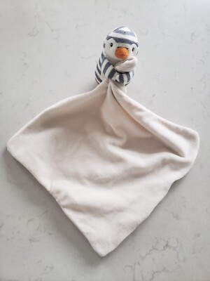 Jellycat Shiver Penguin, Baby Soother Comforter Blanket Plush in