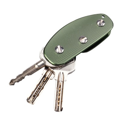 Aluminum Key Holder Organizer Clip Folder Keyring Keychain Case Pocket Tool